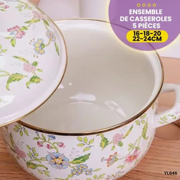 Série de 5 Casseroles
