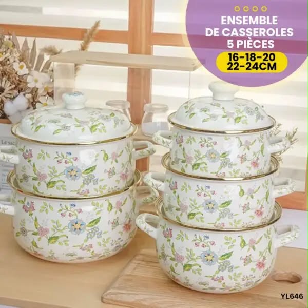 Série de 5 Casseroles
