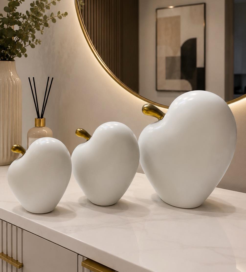 Lot de 3 Pommes Décoratives