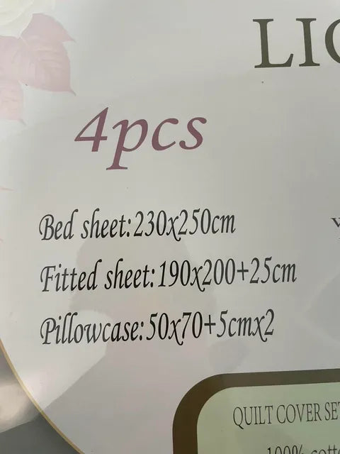 Parure De Lit 4 Pièces
