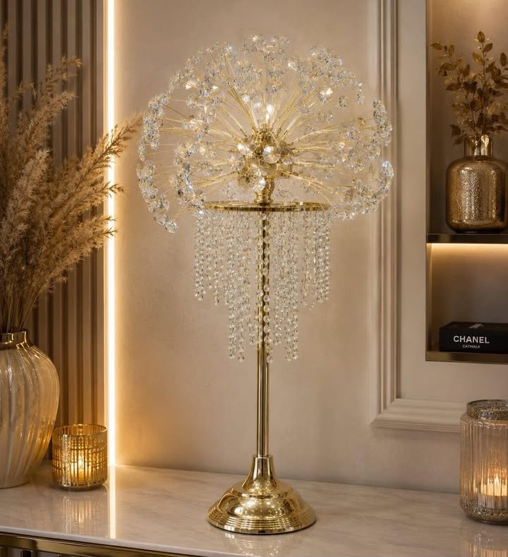 Figurine Décorative avec Cristaux Suspendus
