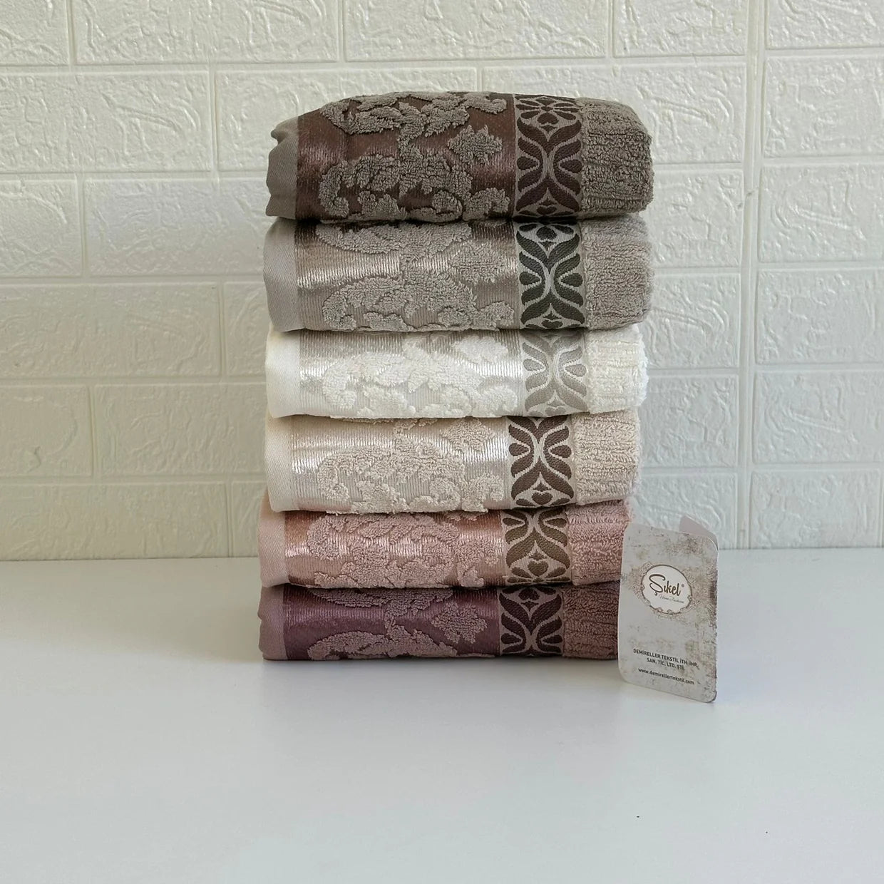 Pack de 6 Serviettes de Bain Haut- Qualité